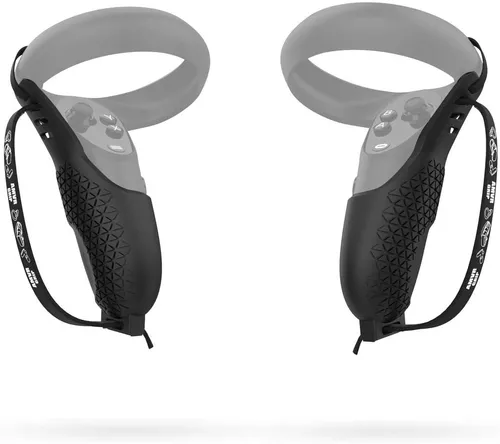 AMVR - Agarres de controlador para Oculus Quest 2, accesorios de silicona  para controlador táctil, con correas de mano ajustables antideslizantes VR