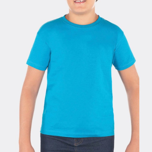 Playera Infantil Cuello Redondo 100% Algodón Tallas 4 A 16