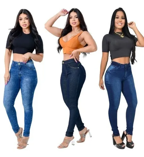 Calça Jeans 38 Cintura Alta, Calça Feminina Nunca Usado 81455320