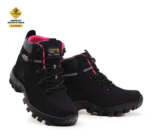 Bota Coturno Seguran a Master Boots Couro Feminina Com C.a