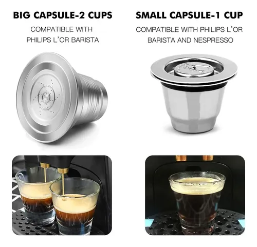 Cápsulas Reutilizables De Acero Inoxidable L'or Barista Lm80