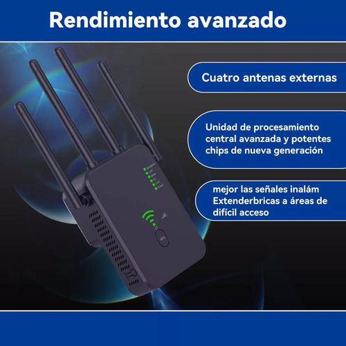 Repetidor Wifi Amplificador Señal De 1200mbps 2.4/5.8ghz Wps