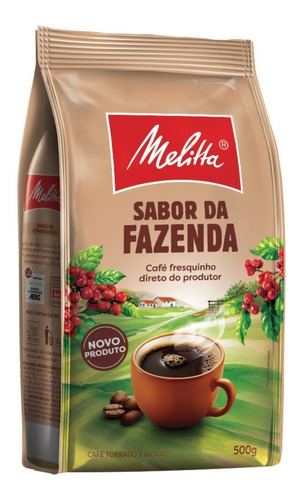 Café Torrado E Moído Melitta Sabor Da Fazenda - Pouch 500g