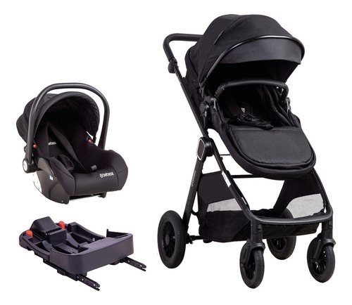Coche Cuna Travel System Isofix Sunset Premium Negro Bebesit