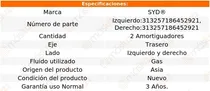 Comprar 2- Amortiguadores Gas Traseros Creta 2017\u002F2020 Syd