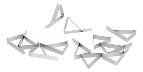 Pinza Para Mantel De Picnic De Acero Inoxidable, 12 Unidades