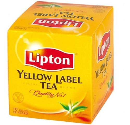 Té Negro Lipton X10 Saquitos De 2g