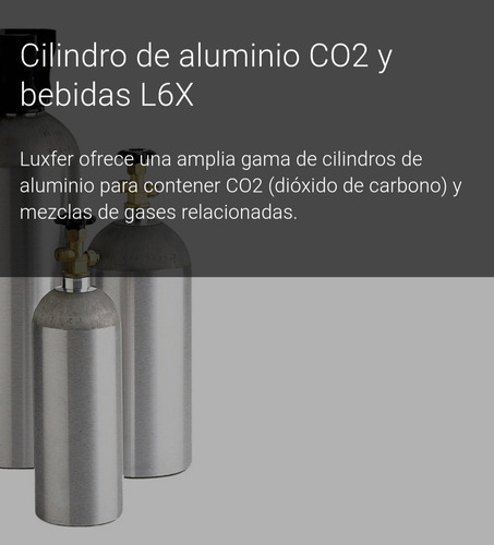 Imagen 4 de 4 de Cilindro Aluminio Co2 - 4,5 Kg - Ideal Fabrica O Cervecería.