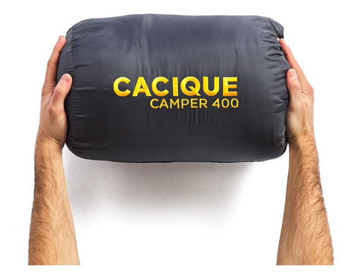 Imagen 5 de 10 de Bolsa De Dormir Cacique Camper 400 Liviana - Frío 0°c