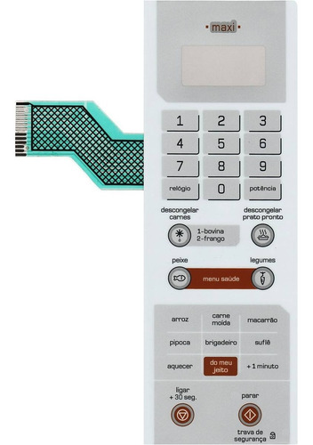 Membrana Teclado Microondas Brastemp Bms35ab Bms 35ab Maxi
