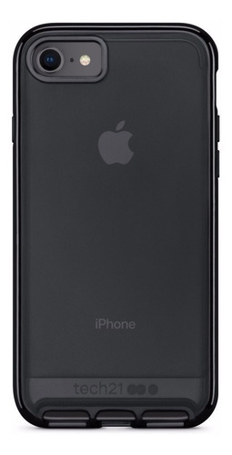 Funda protectora para iPhone 7/8 Tech21 Evo Elite Ultra Premium, color negro transparente