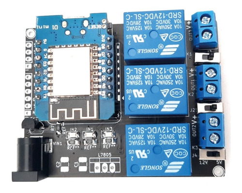 Imagen 5 de 8 de Módulo Bee Shield Para Wemos D1 - 3 Relevadores Sensor Temp