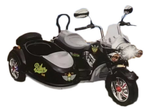 Carrito Electrico Montable Motocicleta Con Luces Sonido Color Negro