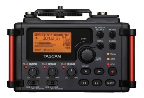 Grabadora Voz Portatil Tascam Dr60dmkii Para Cineasta Negro