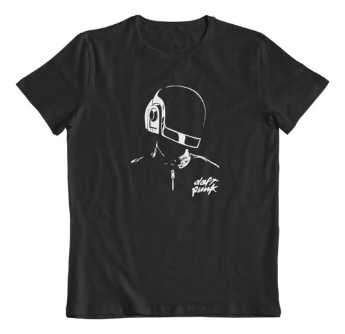 Camiseta Daft Punk Electrónica Rock Casco