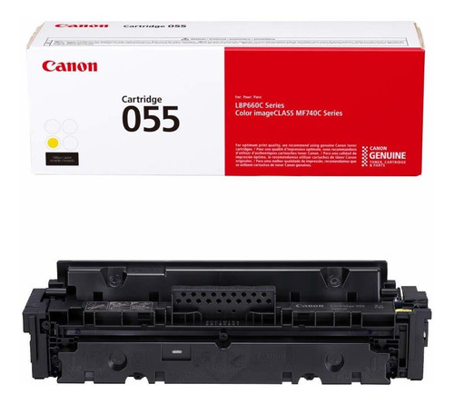 Toner Original Canon 055 Yellow Standard - Hasta 2,100 Paginas