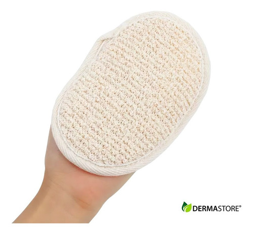 Manopla Lino Esponja De Ducha Exfoliante Cuidado Corporal