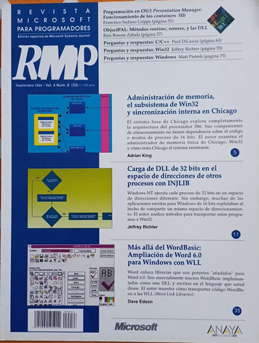 Revista Microsoft Para Programadores España Vol. 4 N°8 1994