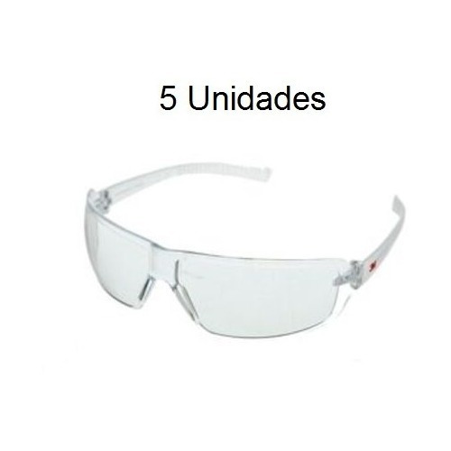 Pack X 5u.  Anteojos Marca 3m Modelo I-1978 Hc Transparente 