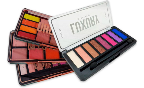 Paleta Sombras De Ojos Eyeshadow Palette Glitter Pink 21 Color Variado