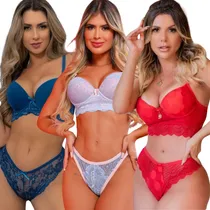 Comprar Kit 24 Conjuntos Lingerie Premium - Modelos E Cores Variadas