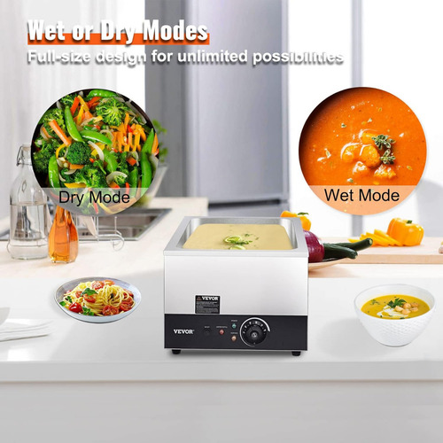 Calentador De Alimentos Vevor Regulador De Tempe 24 Qt 22in