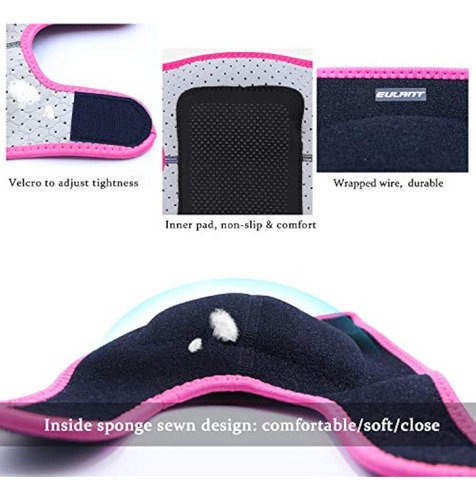 Rodilleras Para Voleibol Con Codera De Neopreno Talla M Rosa Negro Con Rosa M