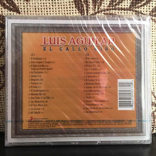 Imagen 2 de 2 de Luis Aguilar - El Gallo Giro Tesoros De Coleccion