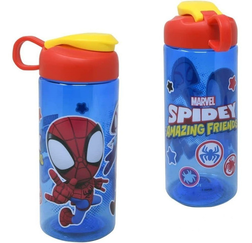 Zak Diseños Spidey  Amigos 16.5oz Botella De Agua 69lxc