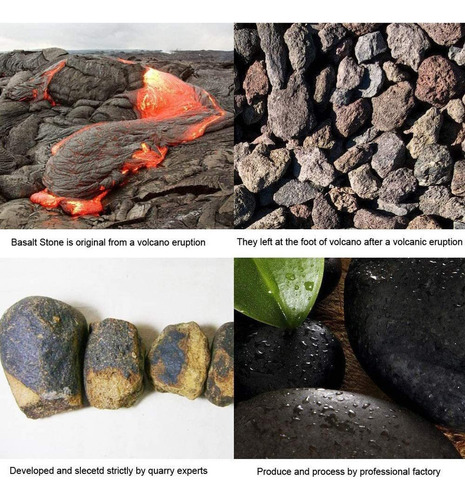 Juego Piedras Masaje Grandes Piedras Basalto Hot Rocks