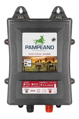 Eletrificador Pampeano Pm5400 270km Cerca Rural Nf Carneiro