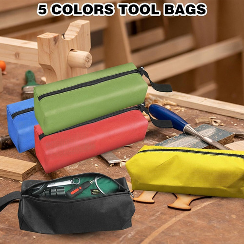 Paquete De 5 Bolsas De Herramientas Con Cierr,gran Capacidad
