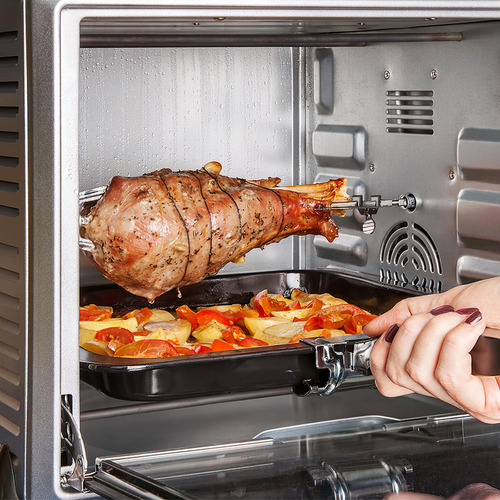 ** Horquilla For Pollo Asado, Freidora De Acero Inoxidable,