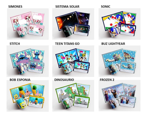 Set De Jardin Personalizado - 4 Piezas - Bob Esp. 2 Celeste