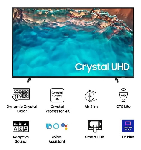 Imagen 5 de 7 de Televisor Samsung Un65bu8000 Smart 65'' Crystal Uhd Led 4k
