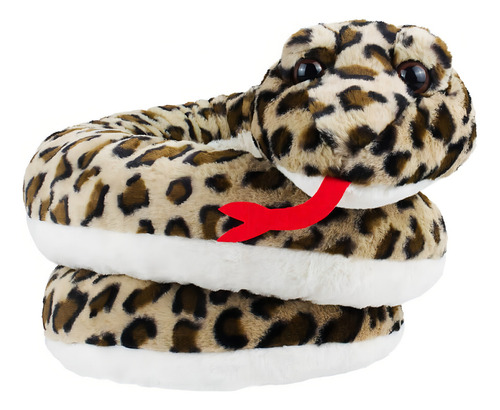 Cobra Enrolada De Pelúcia 37 Cm Cor Bege