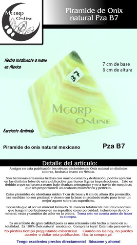 Pirámides De Ónix Mexicano Natural Distintos Colores Trc23