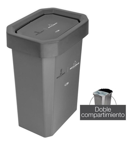 Imagen 2 de 3 de Canecas Estrabins Vivén 53l Doble Aprovechable No Aprovechab