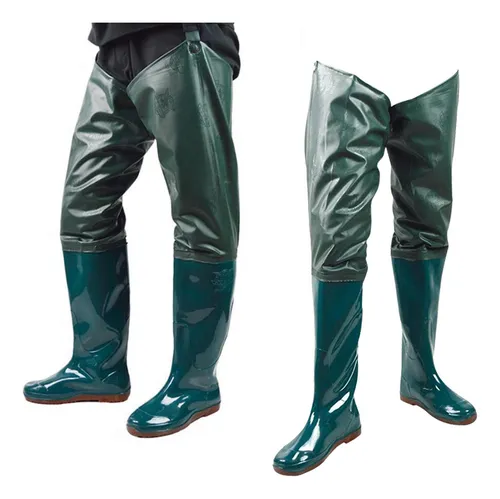 Pesca Waders Pvc Lluvia Gruesa Cadera Wader Impermeable Bota