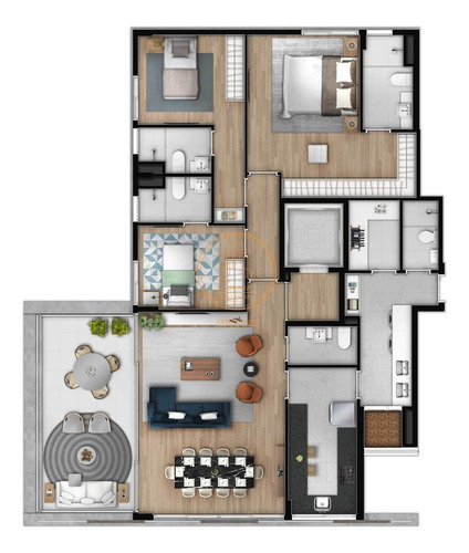 Apartamento Com 3 Dormitório(s) Localizado(a) No Bairro Campo Belo Em São Paulo / São Paulo - 3435:906971