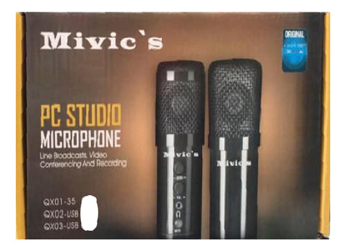 Microfono Pc Studio Mivic's Qx03-usb