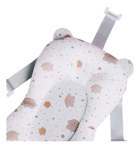 Cojín De Baño Para Bebé Para Bañera Ajustable Blanco