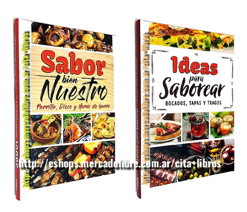 Oferta 2 Libros Cocina: Sabor Bien Nuestro + Ideas Saborear