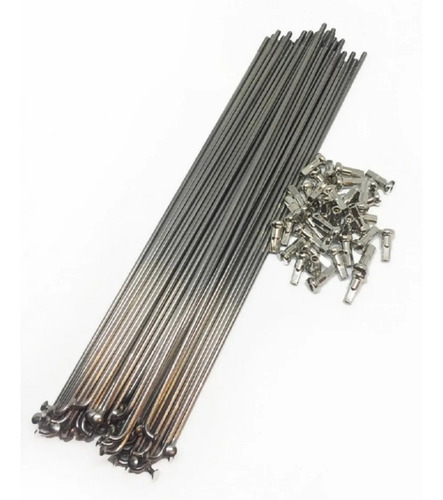 36 Rayos Con Niples Para Bicicleta Medida 265 X 2 Mm