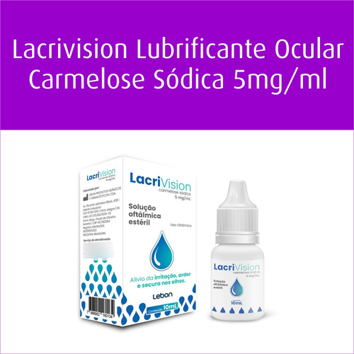 Solução Oftálmica Estéril Lacrivision Lebon 10ml