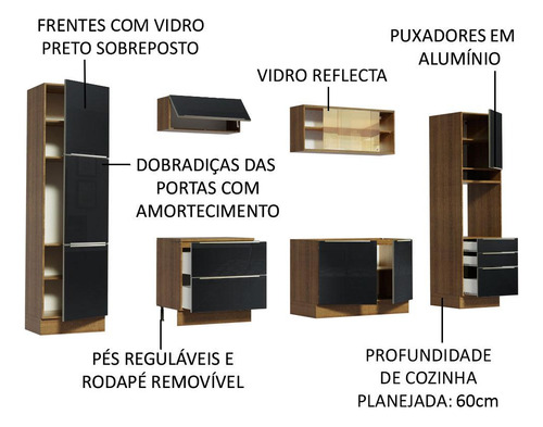 Cocina Integral Completa Modular Madesa Lux 320cm Mn 01