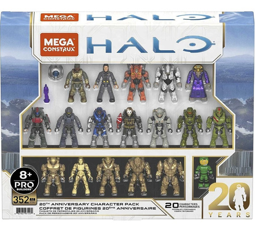 Mega Construx Halo Paquete De Personajes 20 Aniversario