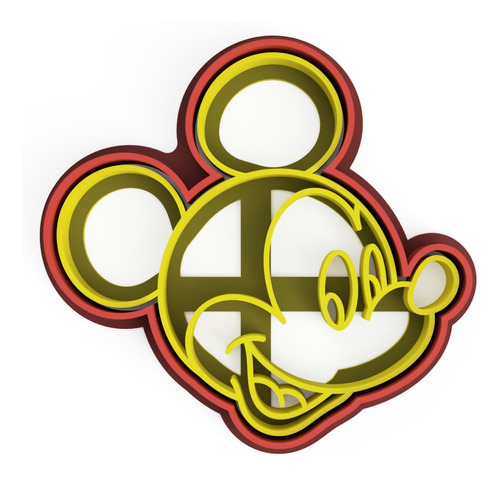 Cortador Galletas Mickey Mouse, Fondant, Biscocho, M14