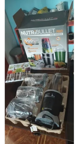 Nutribullet Pro 900 W, Magic Bullet 15 Piezas Recetario Lujo