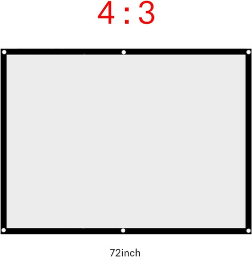 Pantalla Proyector Proyeccion Plegable Para Pelicula